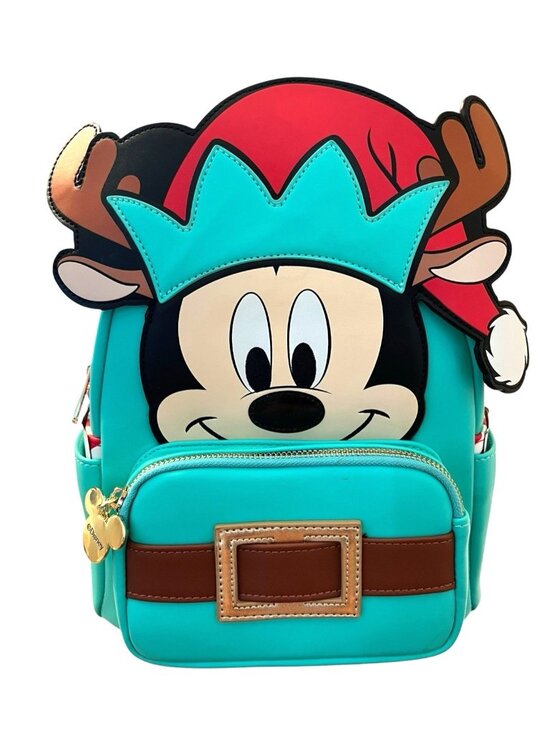 Loungefly Disney Light up Mickey Mouse Reindeer Cosplay Mini Backpack Christmas main image 4